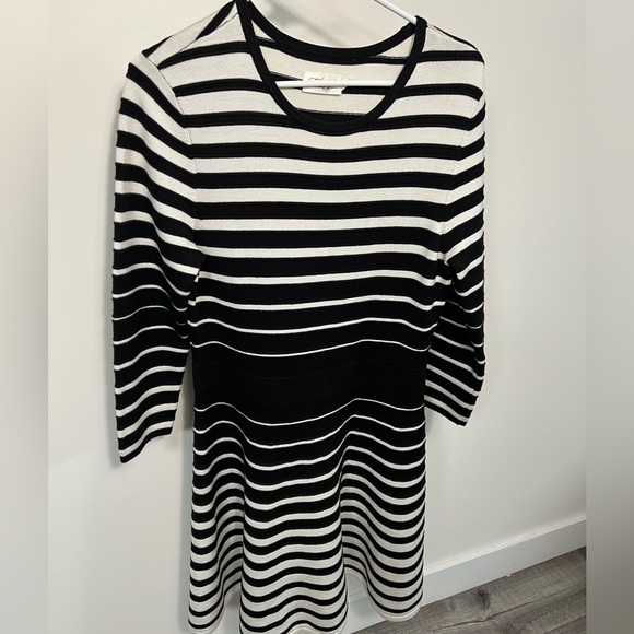 Eliza J striped sweater dress sz L - Picture 3 of 8